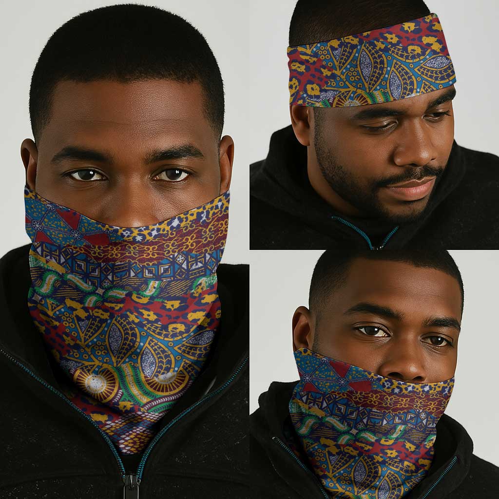 Traditional African Animal Skins Pattern Neck Gaiter LT9