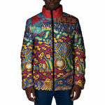 Traditional African Animal Skins Pattern Padded Jacket