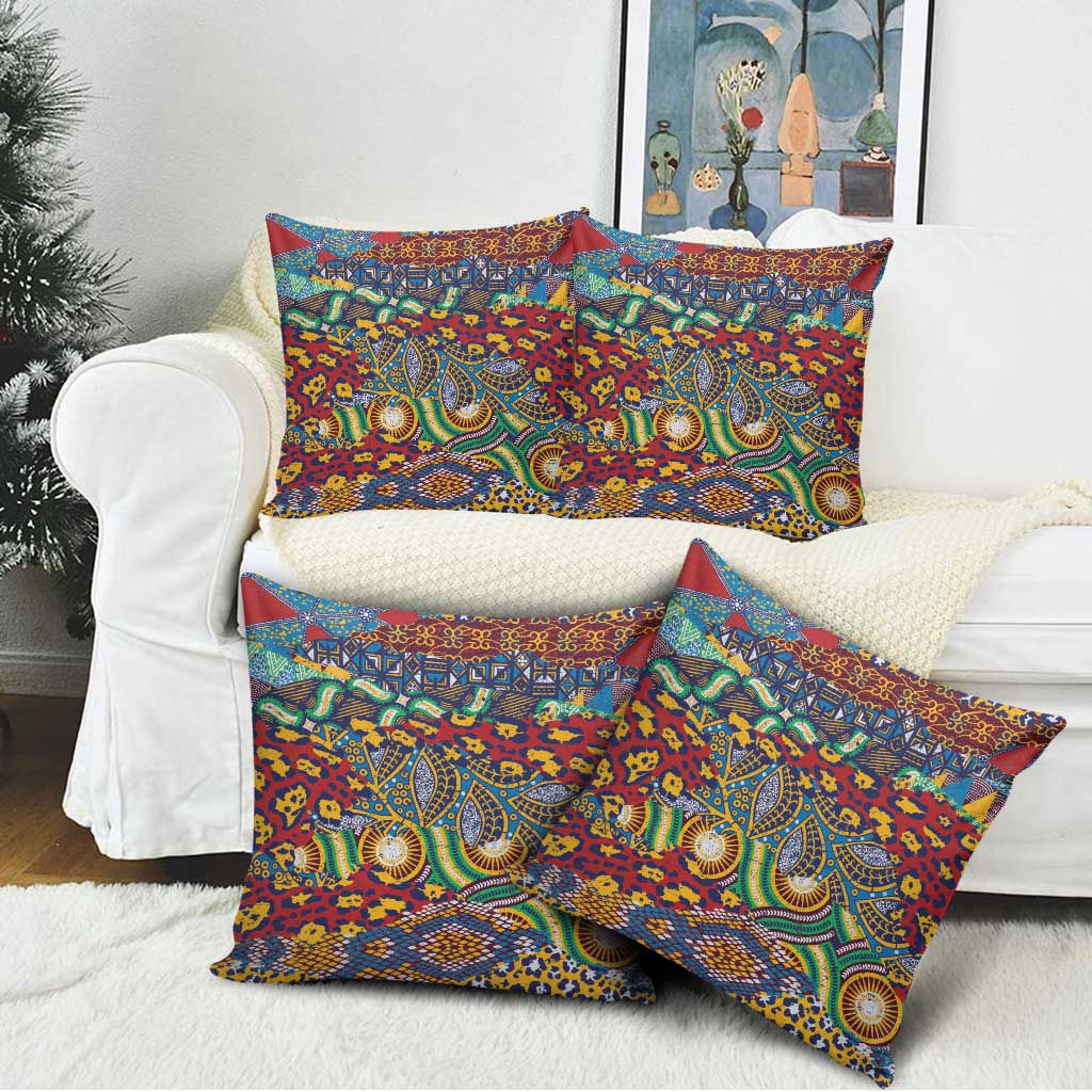 Traditional African Animal Skins Pattern Pillow Cover
