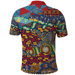 Traditional African Animal Skins Pattern Polo Shirt