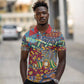 Traditional African Animal Skins Pattern Polo Shirt