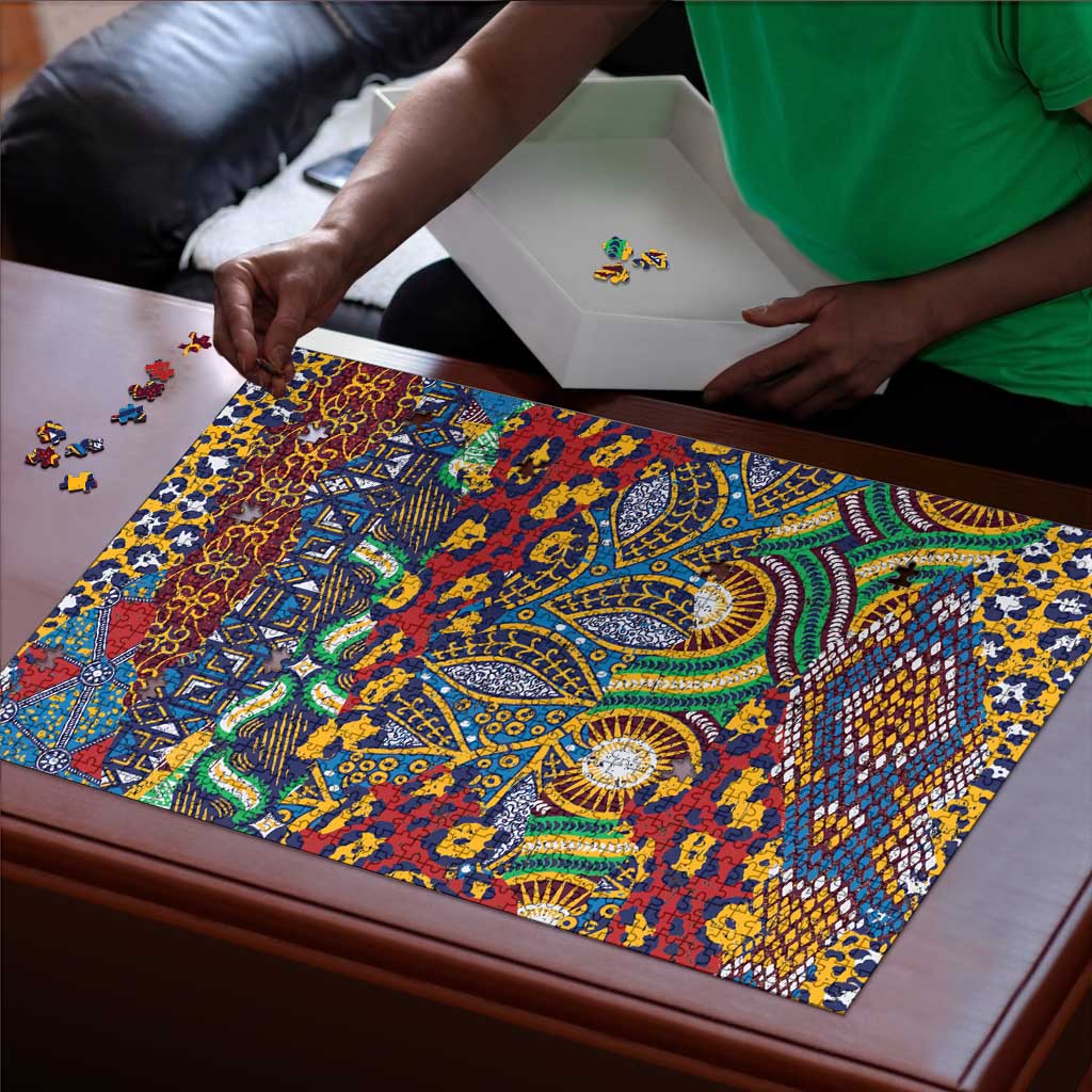 Traditional African Animal Skins Pattern Puzzle