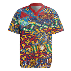 Traditional African Animal Skins Pattern Rugby Jersey