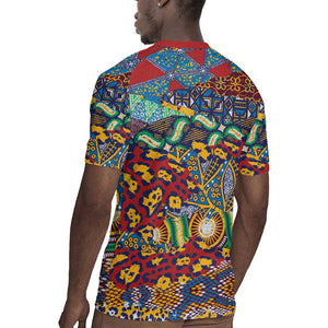 Traditional African Animal Skins Pattern Rugby Jersey