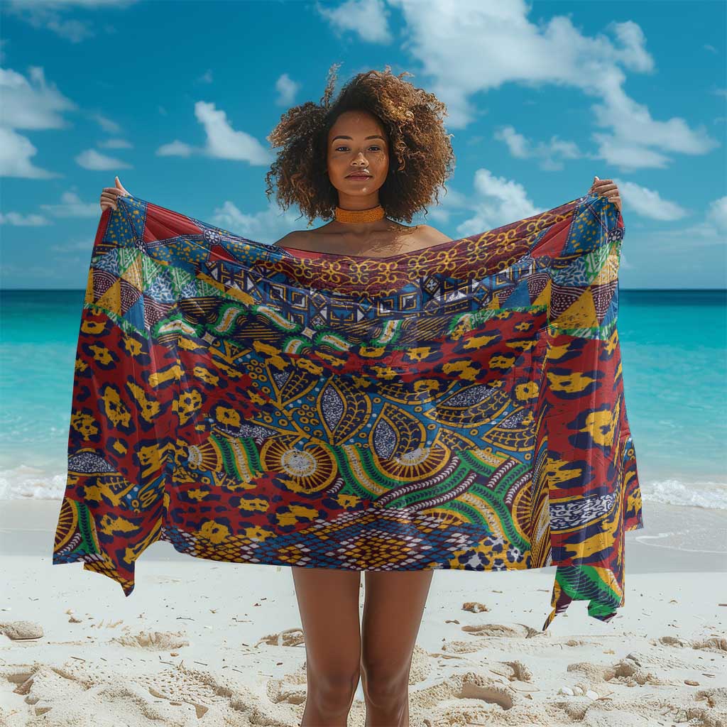 Traditional African Animal Skins Pattern Sarong