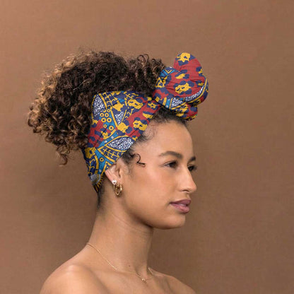 Traditional African Animal Skins Pattern Simple Headwrap