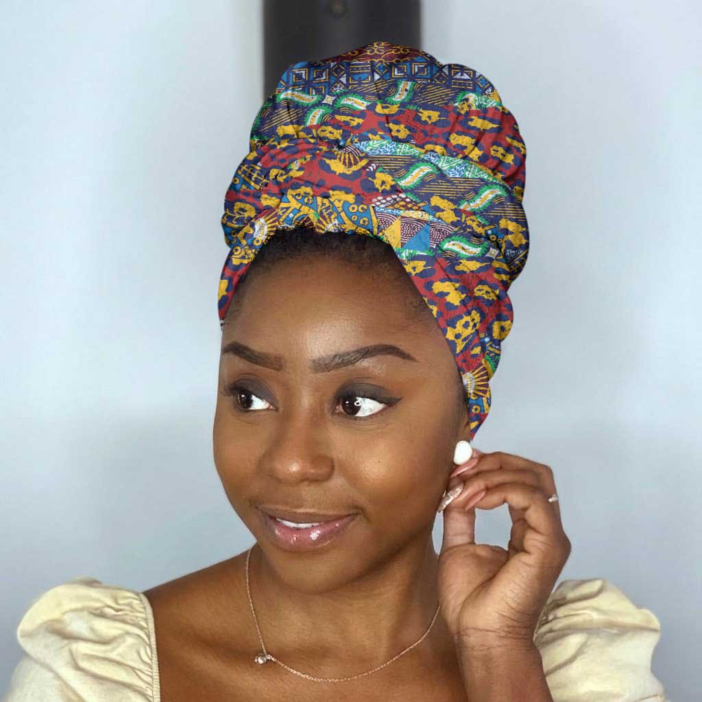Traditional African Animal Skins Pattern Simple Headwrap