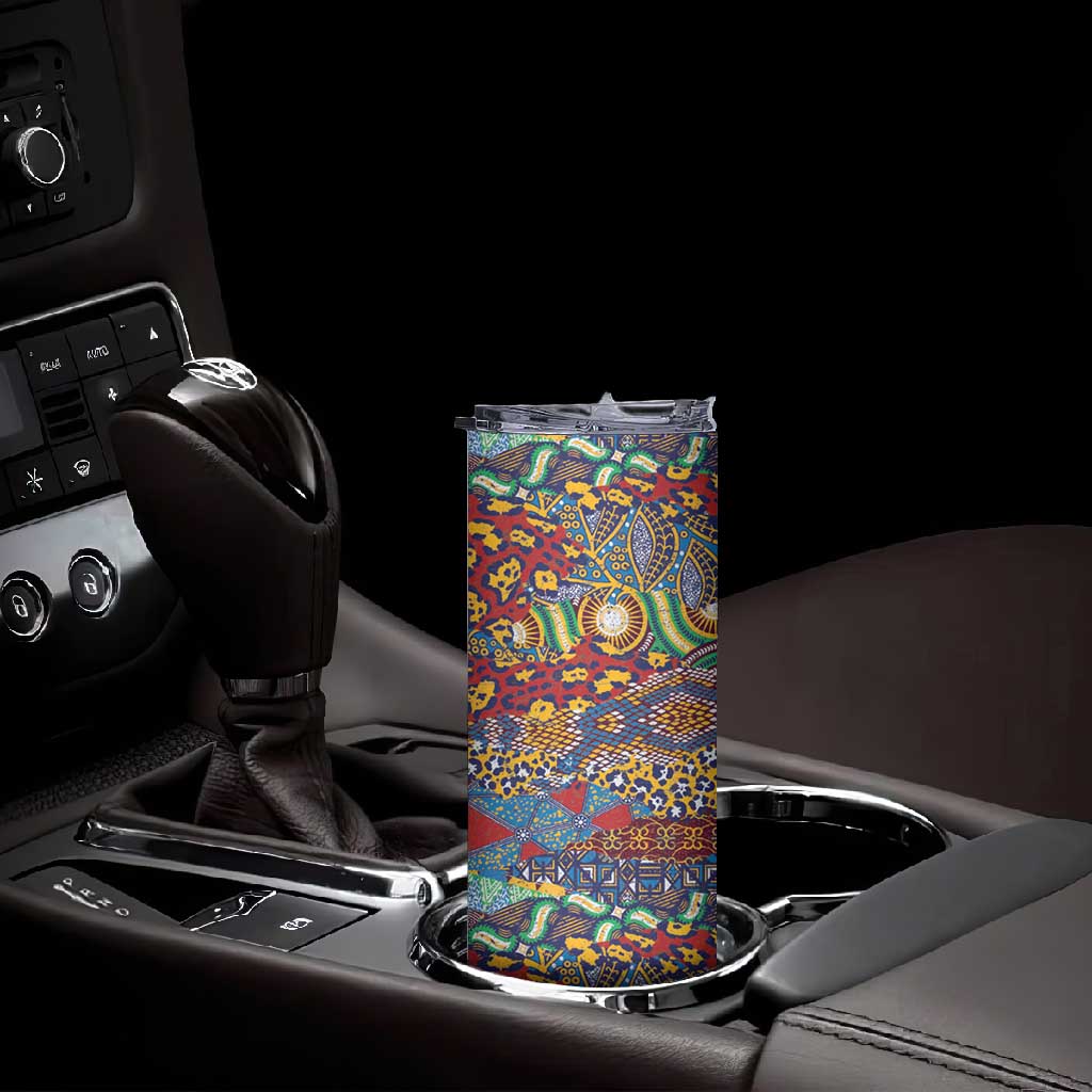 Traditional African Animal Skins Pattern Skinny Tumbler