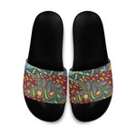 Traditional African Animal Skins Pattern Slide Sandals