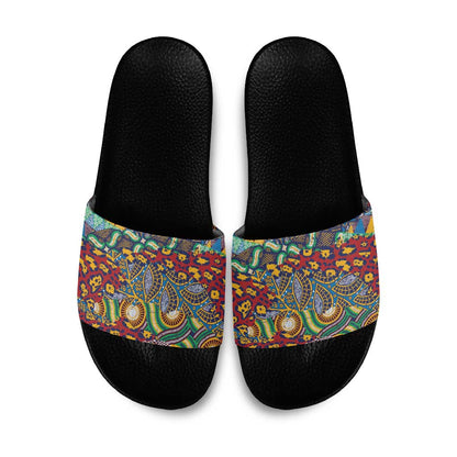 Traditional African Animal Skins Pattern Slide Sandals