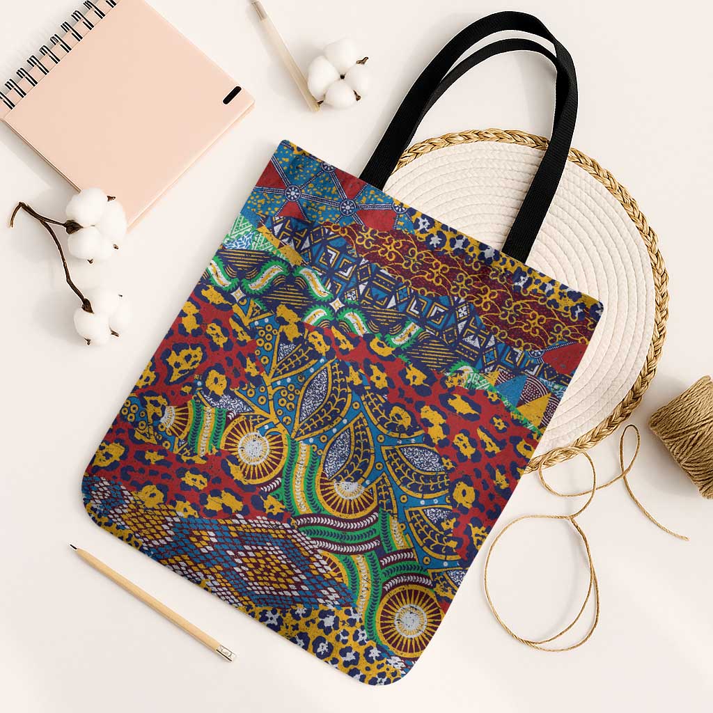 Traditional African Animal Skins Pattern Tote Bag