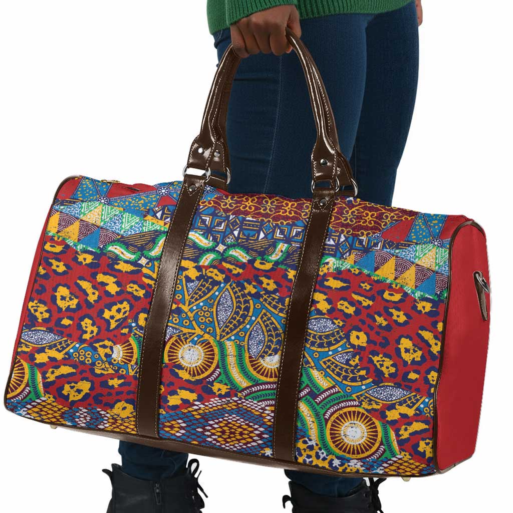 Traditional African Animal Skins Pattern Travel Bag