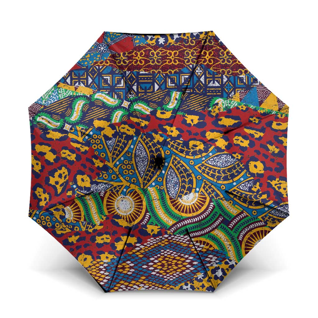 Traditional African Animal Skins Pattern Umbrella