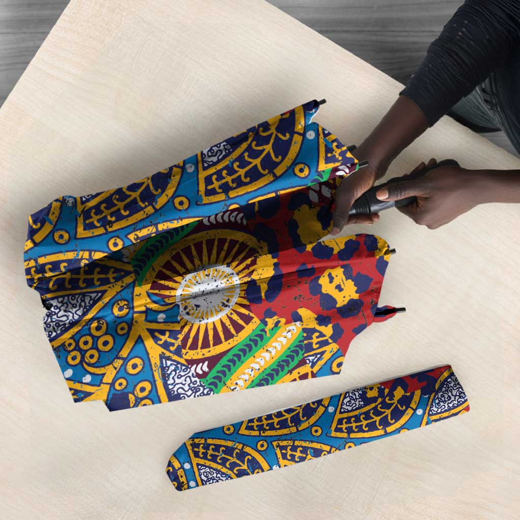 Traditional African Animal Skins Pattern Umbrella