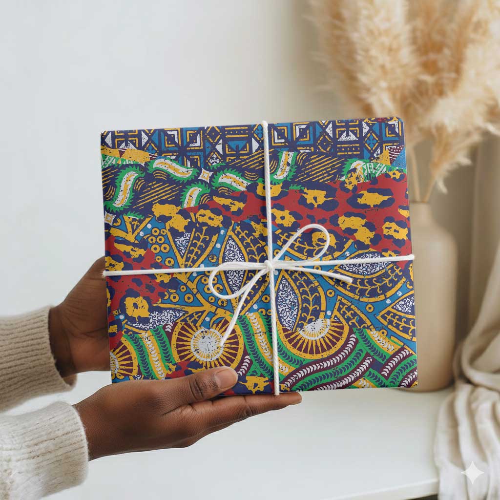 Traditional African Animal Skins Pattern Wrapping Paper - African Pride