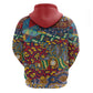Traditional African Animal Skins Pattern Zip Hoodie