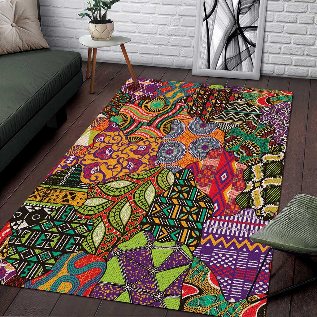 Traditional Ethnic African Vintage Motifs Area Rug