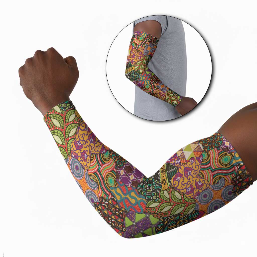 Traditional Ethnic African Vintage Motifs Arm Sleeves