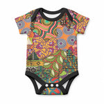 Traditional Ethnic African Vintage Motifs Baby Onesie