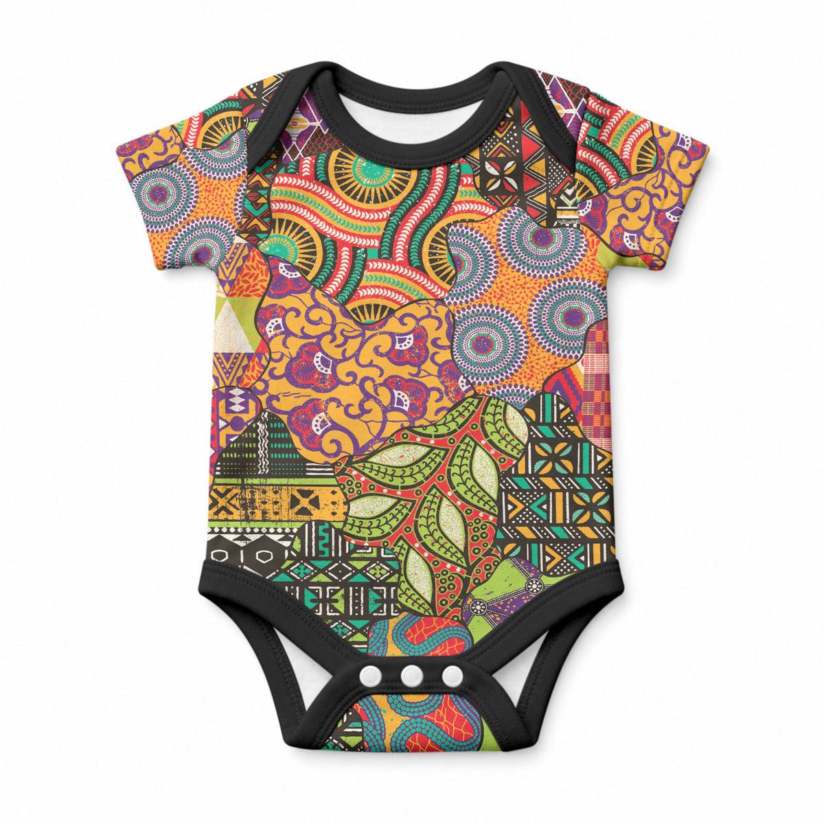 Traditional Ethnic African Vintage Motifs Baby Onesie