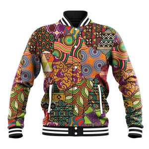 Traditional Ethnic African Vintage Motifs Baseball Jacket