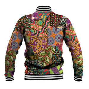 Traditional Ethnic African Vintage Motifs Baseball Jacket