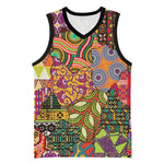 Traditional Ethnic African Vintage Motifs Basketball Jersey LT9