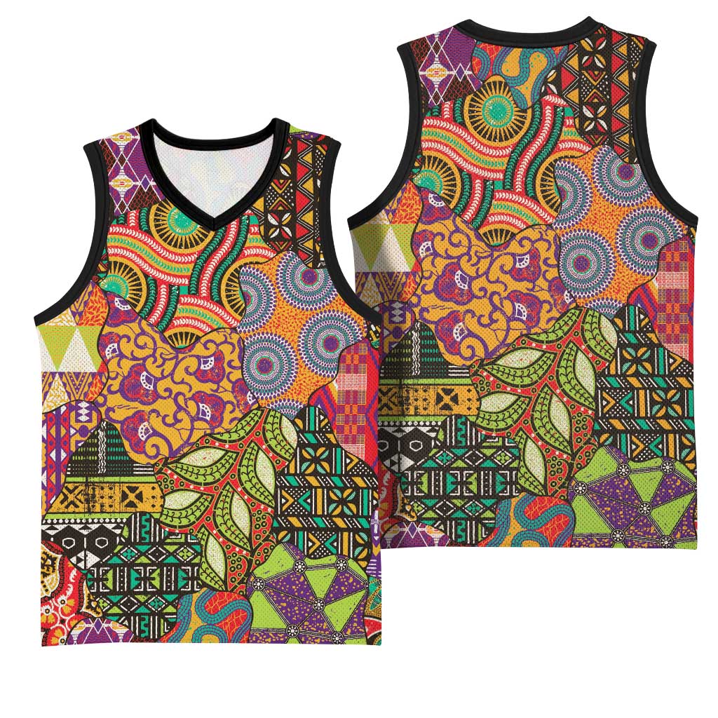 Traditional Ethnic African Vintage Motifs Basketball Jersey LT9