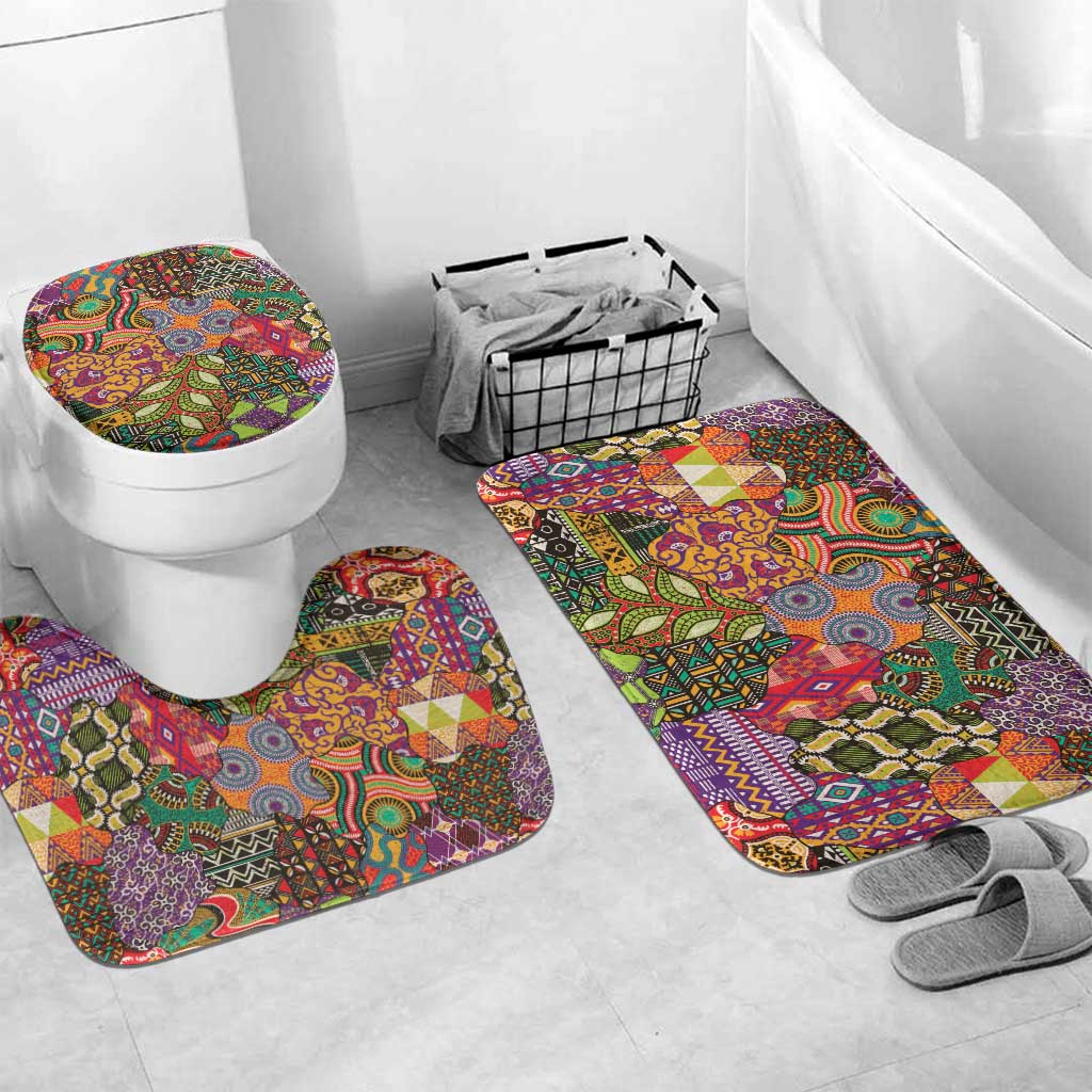Traditional Ethnic African Vintage Motifs Bathroom Set