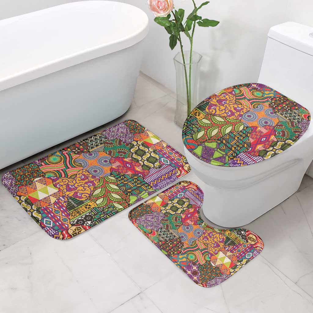 Traditional Ethnic African Vintage Motifs Bathroom Set