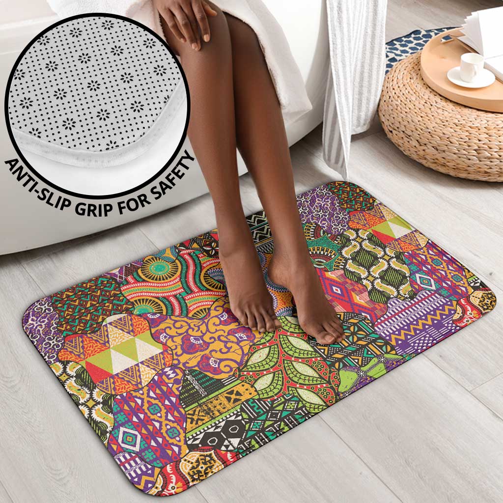 Traditional Ethnic African Vintage Motifs Bathroom Set