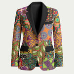 Traditional Ethnic African Vintage Motifs Blazer