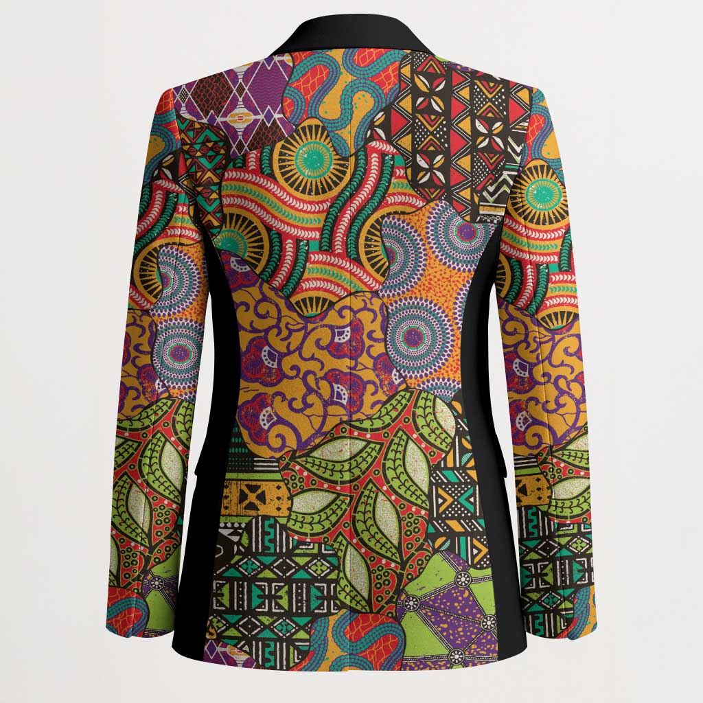 Traditional Ethnic African Vintage Motifs Blazer