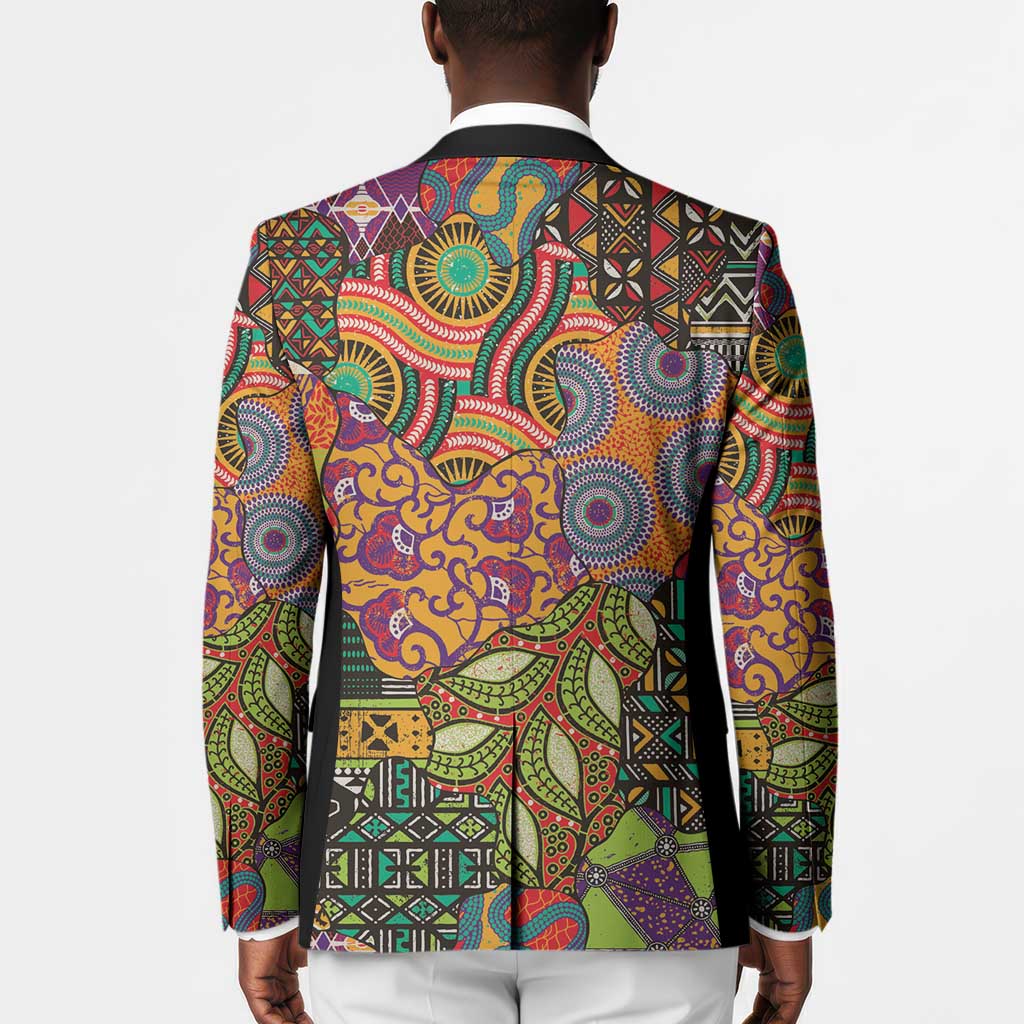 Traditional Ethnic African Vintage Motifs Blazer