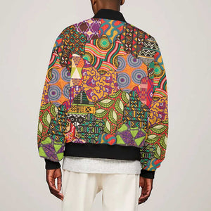 Traditional Ethnic African Vintage Motifs Bomber Jacket