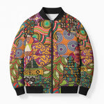Traditional Ethnic African Vintage Motifs Bomber Puffer Jacket