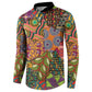 Traditional Ethnic African Vintage Motifs Button Sweatshirt