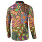 Traditional Ethnic African Vintage Motifs Button Sweatshirt