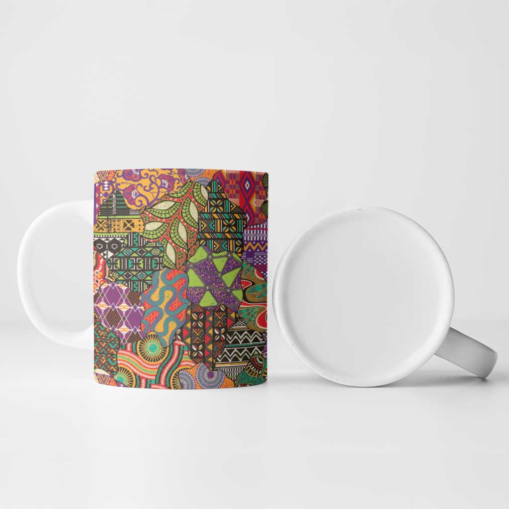 Traditional Ethnic African Vintage Motifs Ceramic Mug