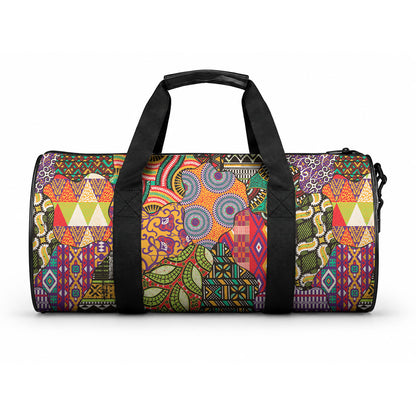 Traditional Ethnic African Vintage Motifs Duffle Bag