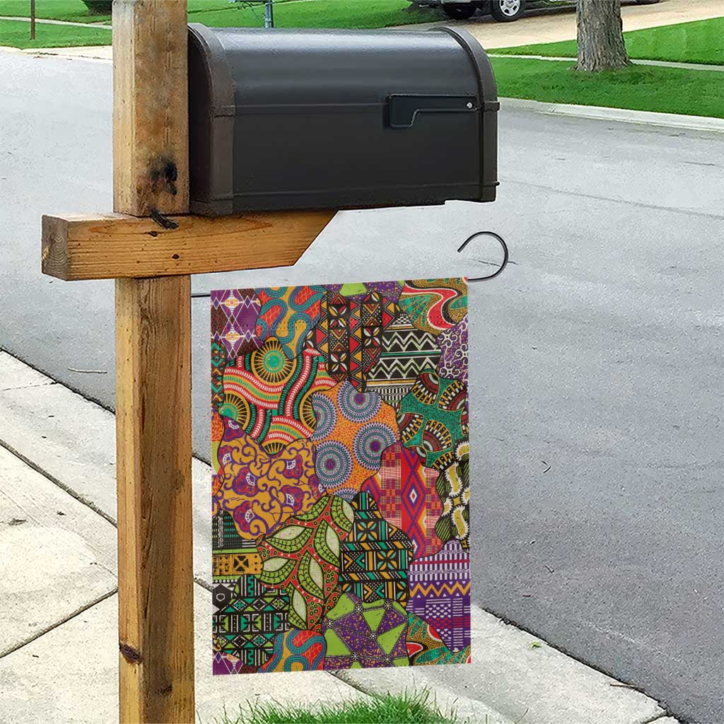 Traditional Ethnic African Vintage Motifs Garden Flag