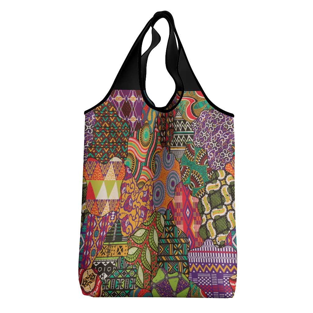 Traditional Ethnic African Vintage Motifs Grocery Bag