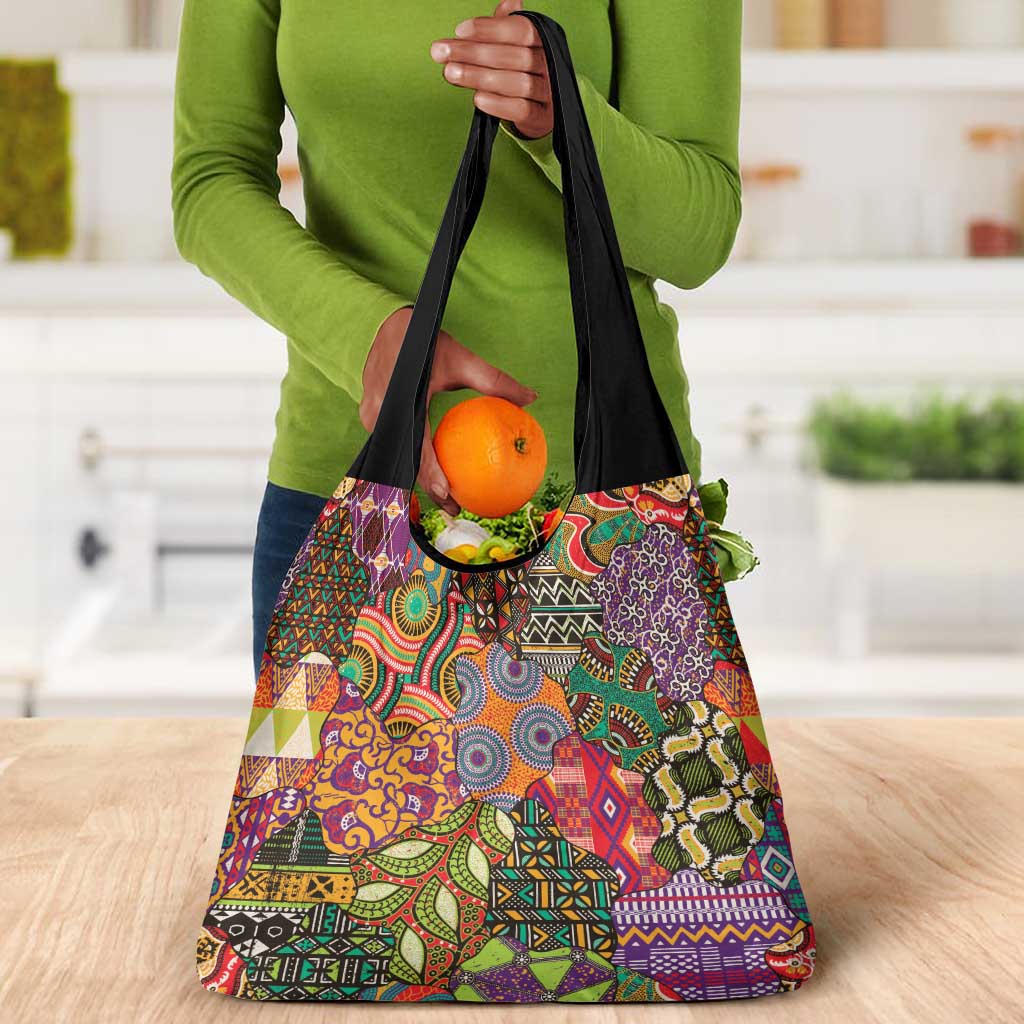 Traditional Ethnic African Vintage Motifs Grocery Bag