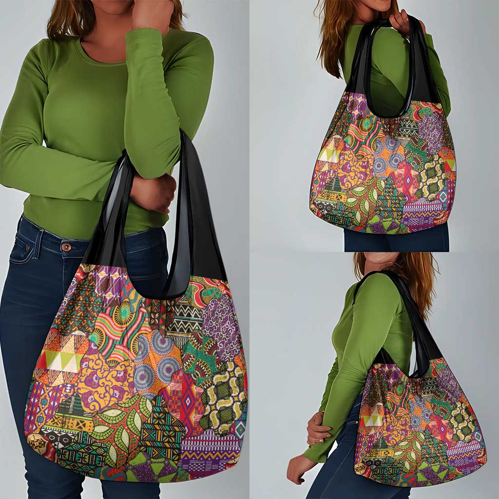 Traditional Ethnic African Vintage Motifs Grocery Bag