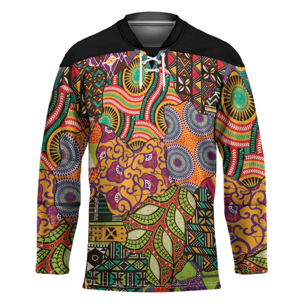 Traditional Ethnic African Vintage Motifs Hockey Jersey