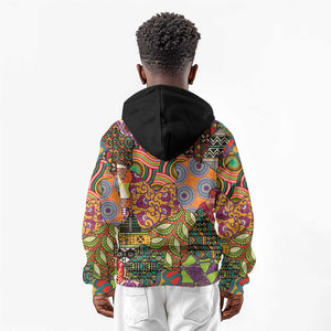 Traditional Ethnic African Vintage Motifs Kid Hoodie