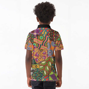 Traditional Ethnic African Vintage Motifs Kid Polo Shirt