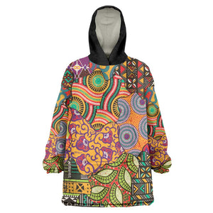 Traditional Ethnic African Vintage Motifs Kid Wearable Blanket Hoodie