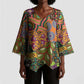 Traditional Ethnic African Vintage Motifs Kimono Sleeve Blouse