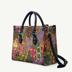 Traditional Ethnic African Vintage Motifs Leather Bag